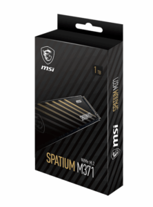 Disque dur SSD NVMe M.2 MSI SPATIUM M371 1To