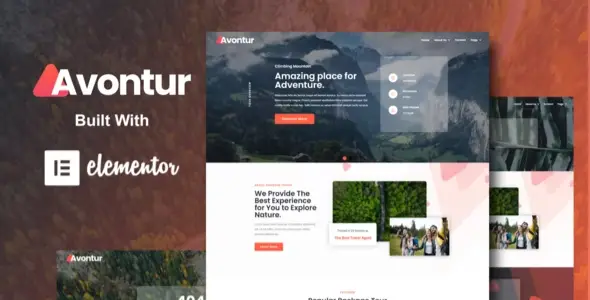 Avontur – Modern Tour & Travel Elementor Template Kit